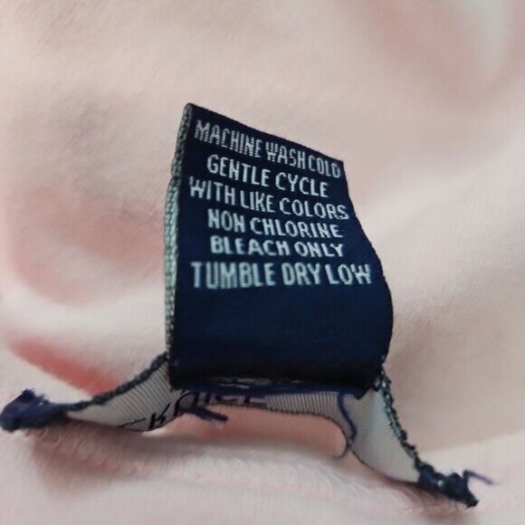 Cruise Wear & Co Short Sleeve Sz L Pink Embroidered Dragonfly Top - Picture 8 of 10